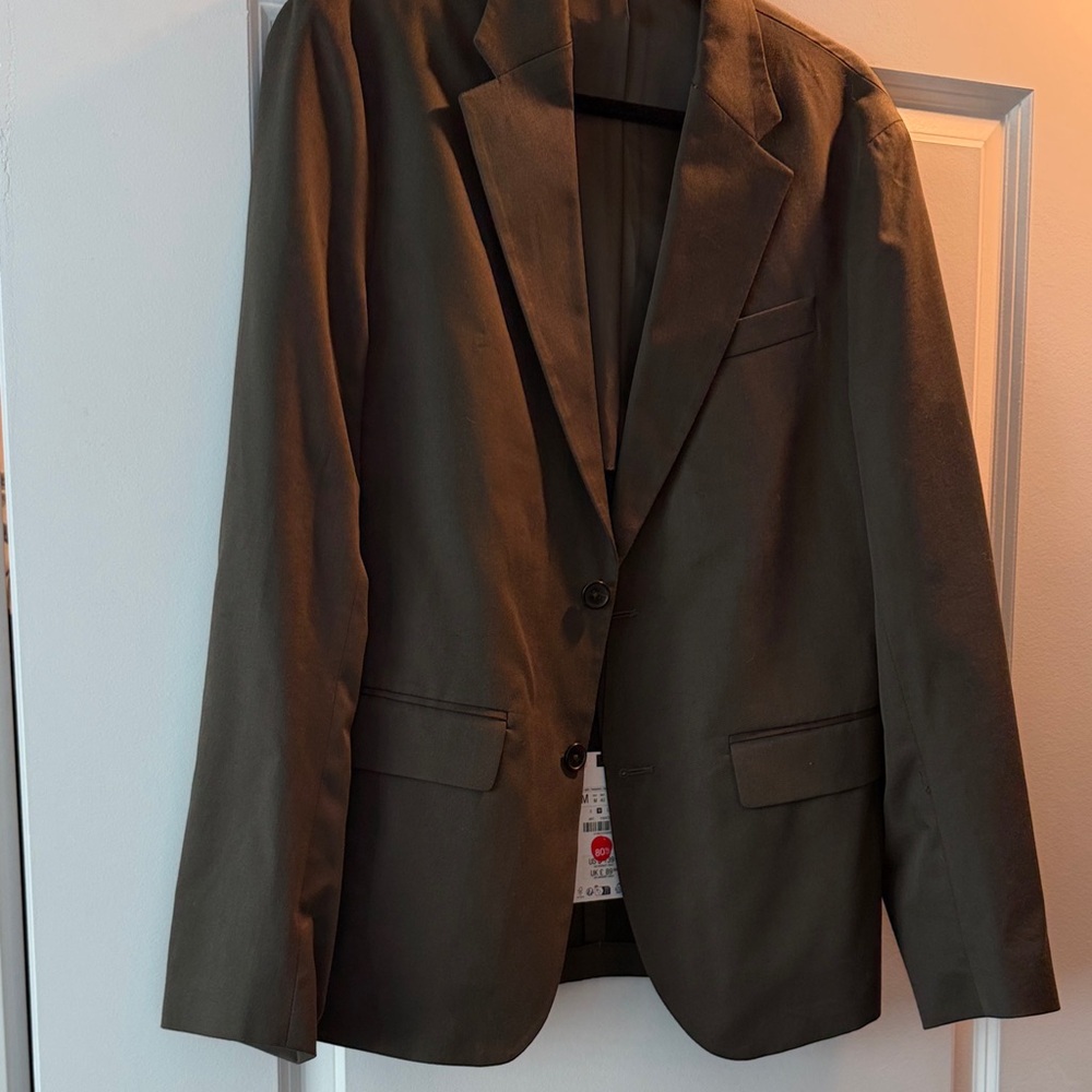 Classic Olive Green Men's Blazer